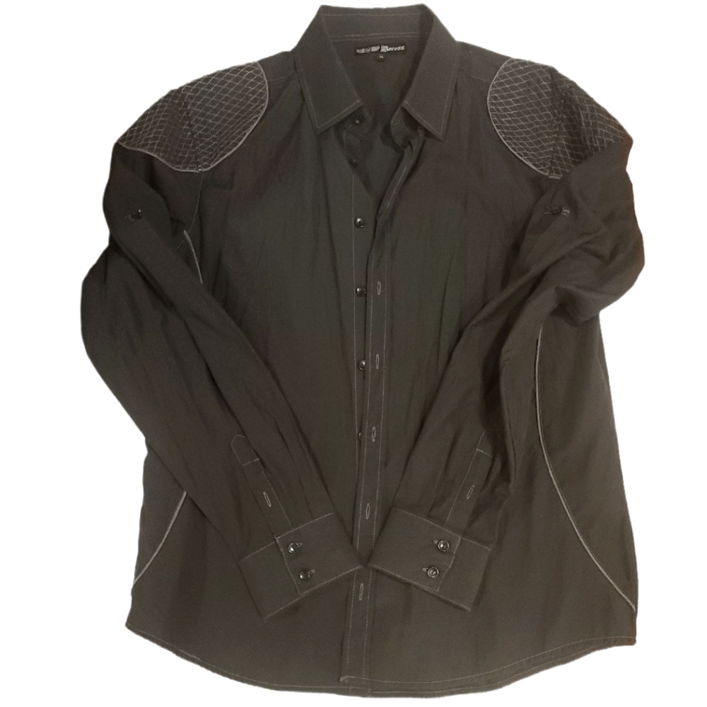 Recess Brand, Size XL, Black Button Down Shirt
